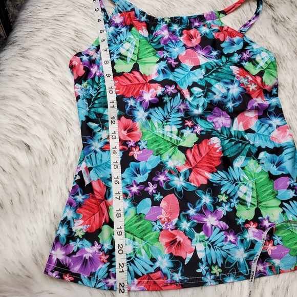 24th & Ocean Tankini Top Tropical Floral - Picture 4 of 8